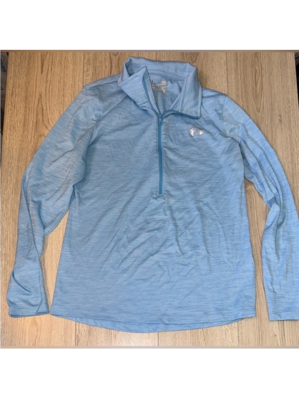 Under armour blue quarter zip sweatshirt sweater